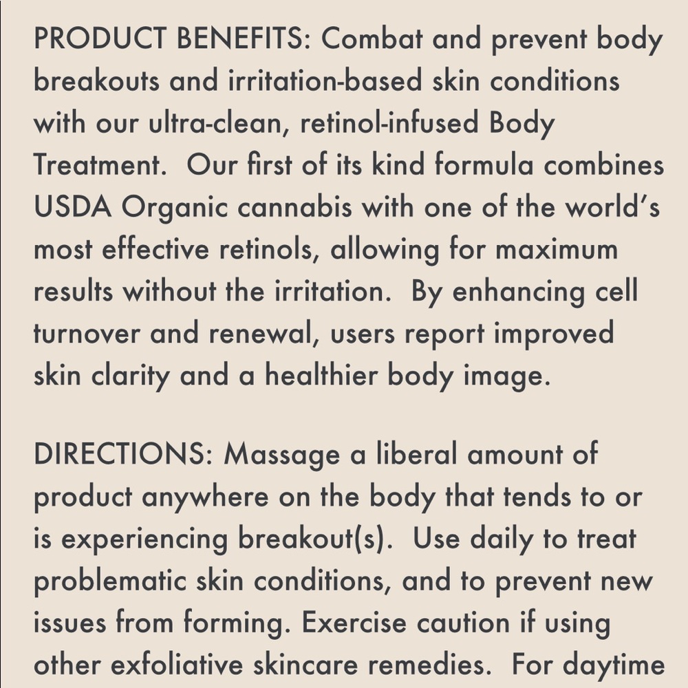 NIB! FLORA + BAST Clarifying Body Treatment - Picture 5 of 7